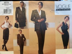 2570 VOGUE JACKET, BIAS DRESS, TOPS, BOTTOMS PATTERN 6-10, 12-16, or 18-22 choice uncut